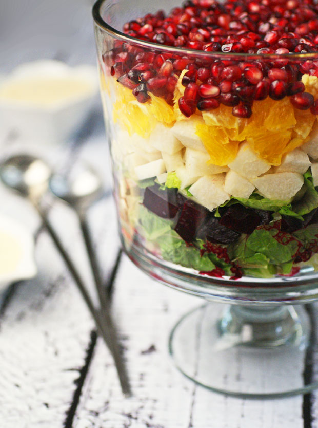 Layered Mexican Christmas Eve Salad with Smoked Beets | This Mama Cooks ...