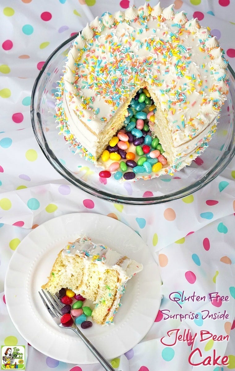 Gluten Free Surprise Inside Jelly Bean Cake | This Mama Cooks! On a Diet™
