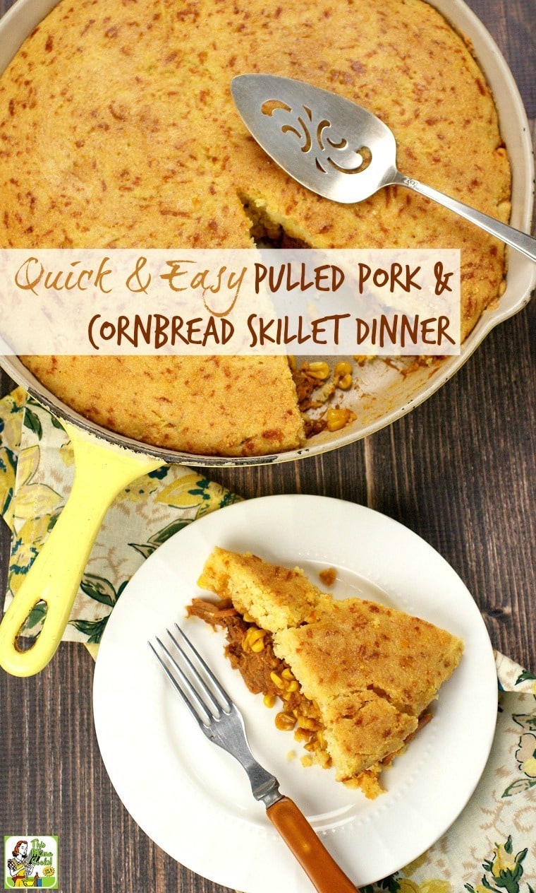 Quick & Easy Pulled Pork & Cornbread Skillet Dinner