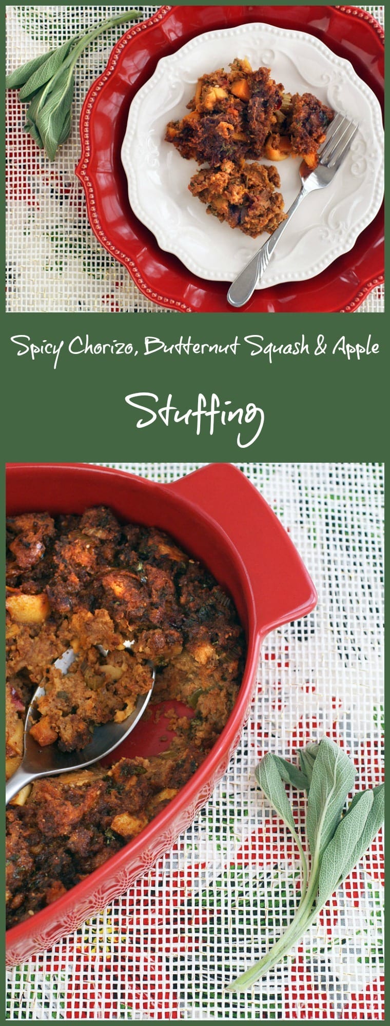 Spicy Chorizo, Butternut Squash & Apple Stuffing