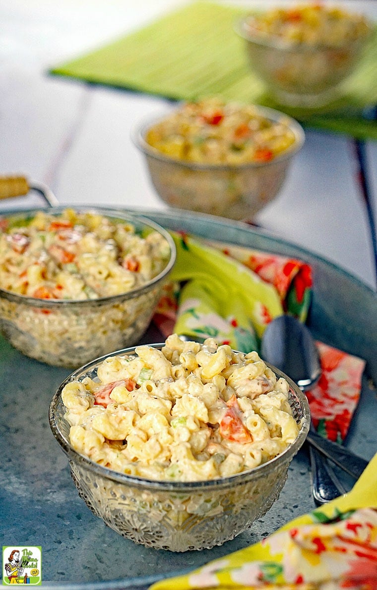 Easy Seafood Macaroni Salad | This Mama Cooks! On a Diet™