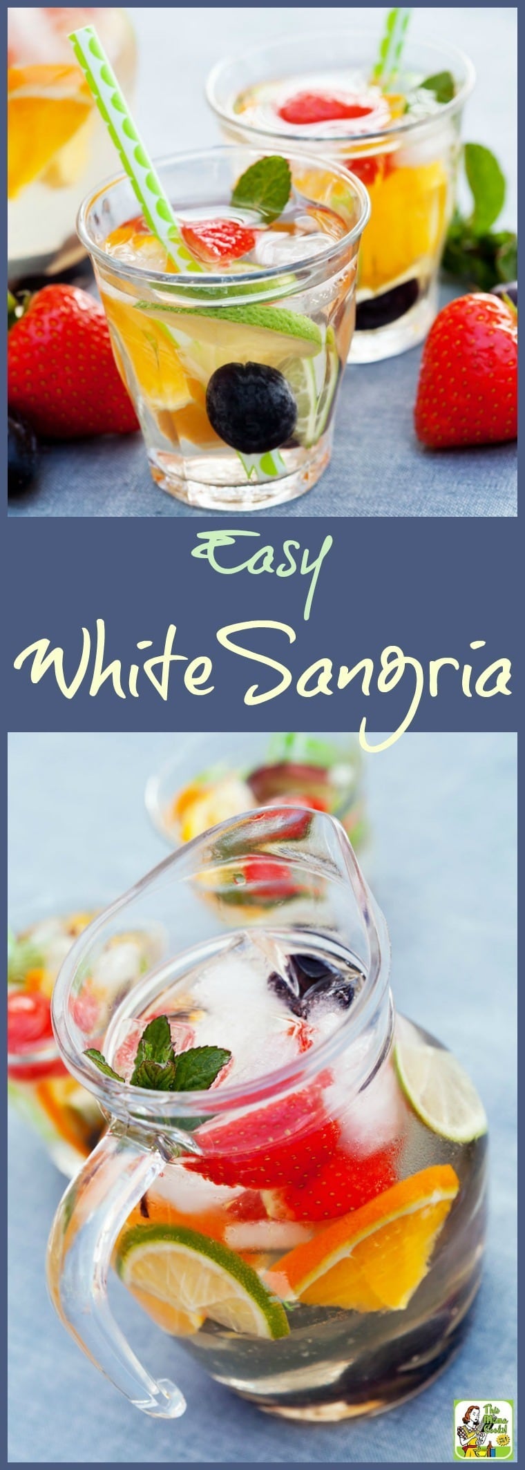Easy White Sangria | This Mama Cooks! On a Diet™