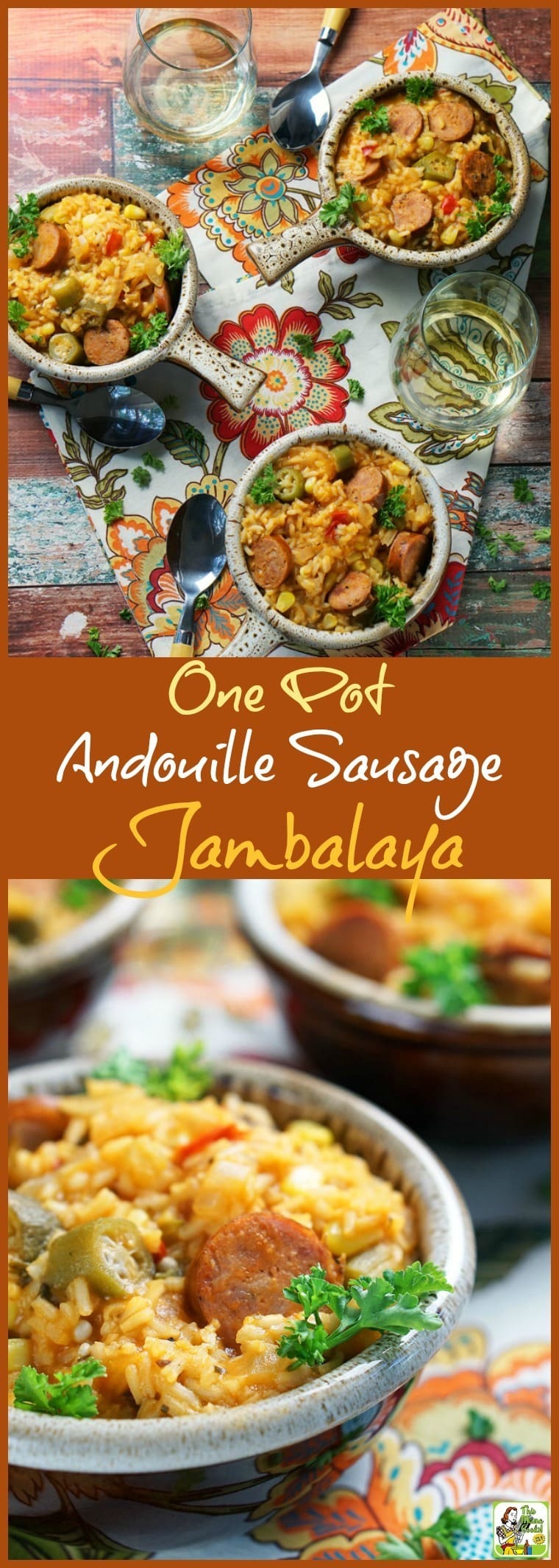 One Pot Andouille Sausage Jambalaya | This Mama Cooks! On a Diet™